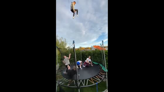 Man falls into gap beside trampoline after high bounce in Tønsberg, Norway