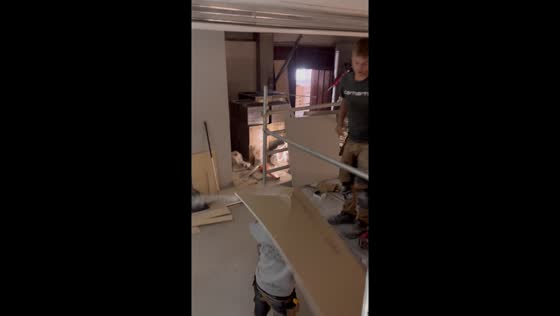 Construction break prank goes wrong in Copenhagen, Denmark