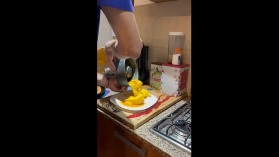 Grandfather's flan flip fail