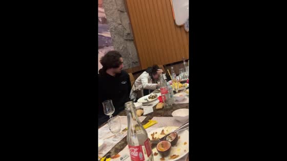 Water escape fail: friend hits head on table in hilarious mishap