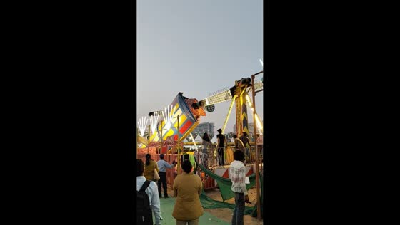 Fairgroundswing accident in Faridabad, India