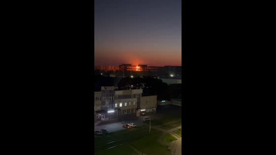 Massive drone attack sparks fire at industrial facility in Ulyanovsk, Russia