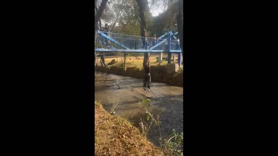Woman falls into river during zipline ride in Hidalgo, Mexico