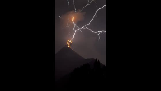 Electricity in the inferno: witnessing volcanic lightning atop Acatenango