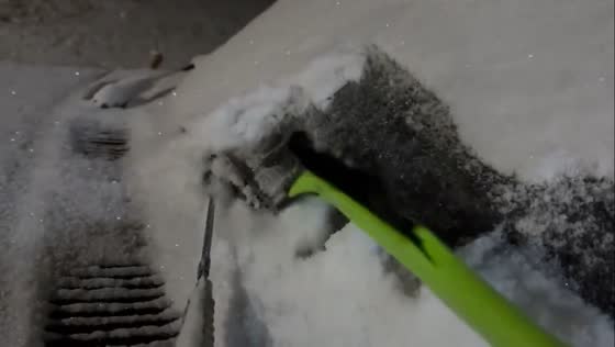 Snow clearing in as winter weather hits in Gray, Kentucky, USA