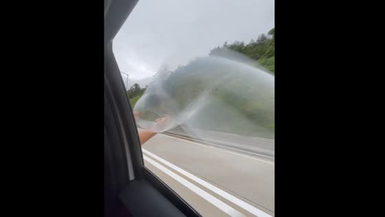 Condom bursts after filling with air in car video