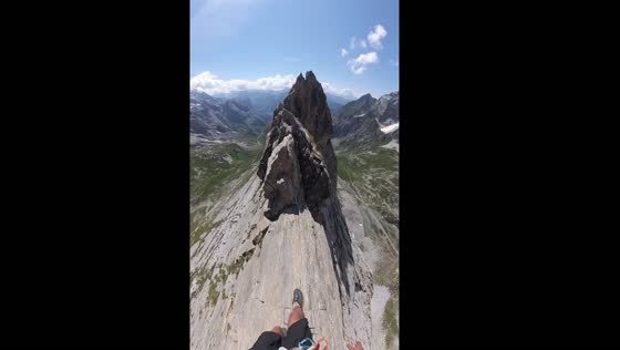 Mountain climbing adventure on Aiguille de la Vanoise 
