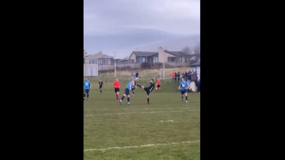 Player sent off after shoe-to-face collision in Northern Ireland match