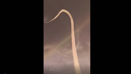 Rare waterspout sighted over Kama River near Perm, Russia due to unusual temperature anomaly