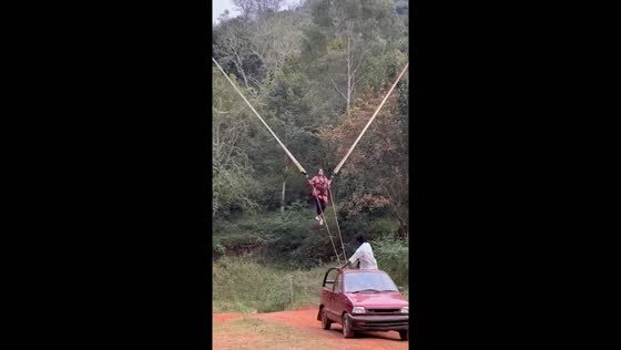 Adrenaline swing: fear turns to laughter in Yelagiri, India