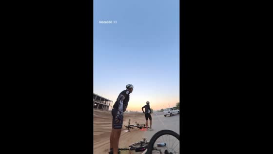 Cyclist falls after vehicle swerves during early-morning road incident in Sangrur, India