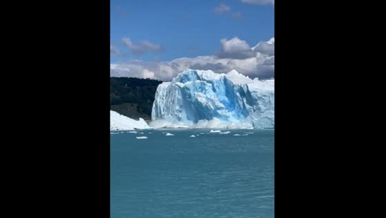 Perito Moreno Glacier calving: breathtaking moment captured as ice mass plunges into waters