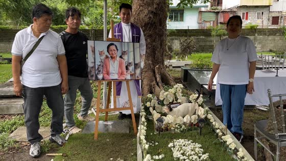 Stray cat joins family during memorial for grandma in Sucat, Metro Manila