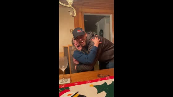 Joyful reunion: brother's surprise visit after 11 years brings Christmas cheer to Boston home
