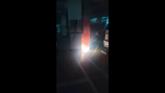 Electrical cabinet sparks like fireworks in garage in Zhejiang, China