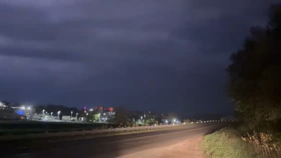 Stormy skies over Athens, Ohio