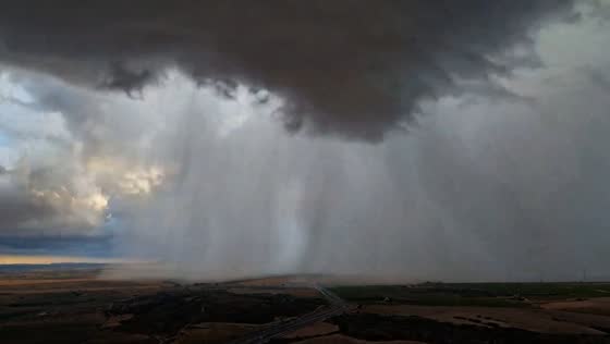 Time-lapse of storm hitting Almansa