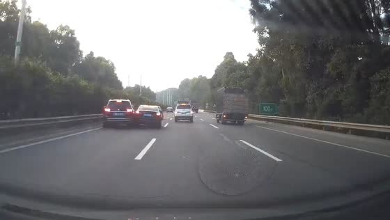 Accident on highway in Guangdong Province, China