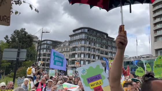 Restore nature now: protesters march through London demanding environmental action