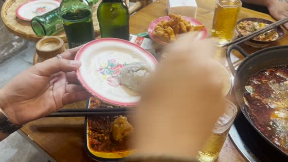 Shrimp paste slips into beer mug during cooking mishap in Liaoning, China