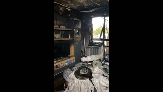 House damaged by drone attack in Kyiv’s Solomyan District
