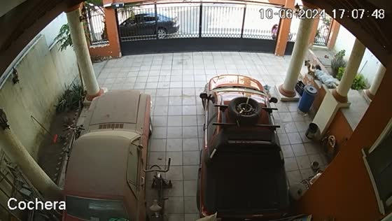 Woman pulled by dog and falls down stairs in Tlaquepaque, Mexico