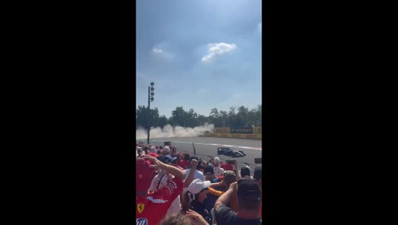 Charles Leclerc walks away from heavy Ferrari crash at Italian Grand Prix in Monza, Italy
