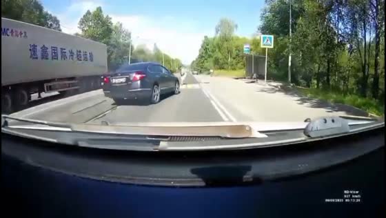 Pedestrian injured after being hit by car at crosswalk in Baikalsk, Russia