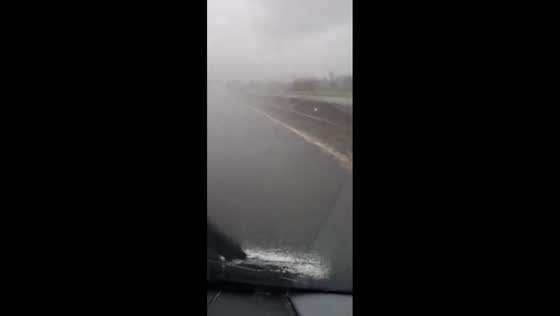 Driving through Storm Bram 50 km in Cork, Ireland