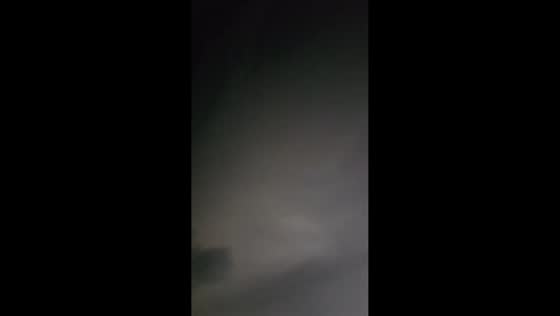 Frequent lightning illuminates night sky in Pittsburgh, Kansas, USA