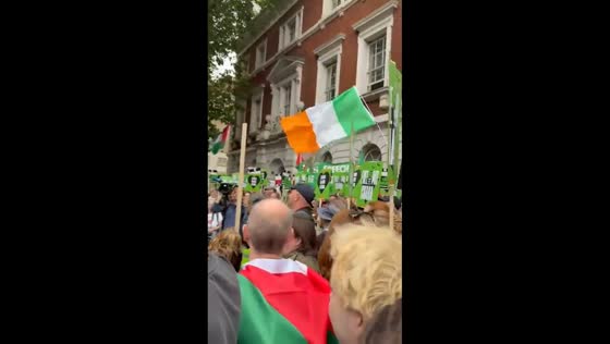 Protest for Mo Chara and Palestine outside Westminster Magistrates’ Court in London, England