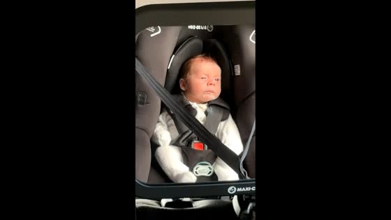 Baby vomits during car ride in Brisbane, Australia