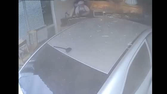 Car crashes into bakery in Perm, Russia