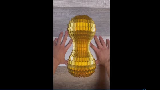 Incredible infinity: mesmerizing origami sculpture unveiled without cutting paper