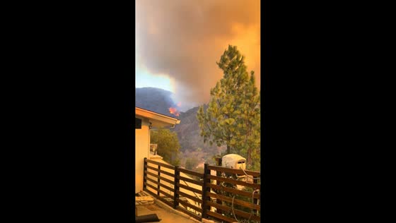 Wildfire spreads rapidly in Palisades, Los Angeles, USA