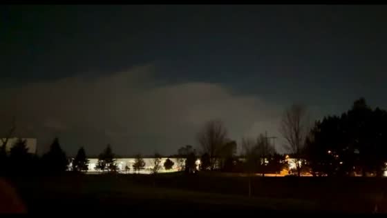 Striking thunderstorm lightning over West Henrietta, New York, USA