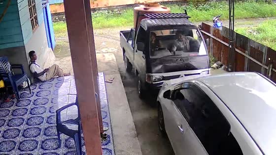 Pickup driver hits parked car in Papua compound