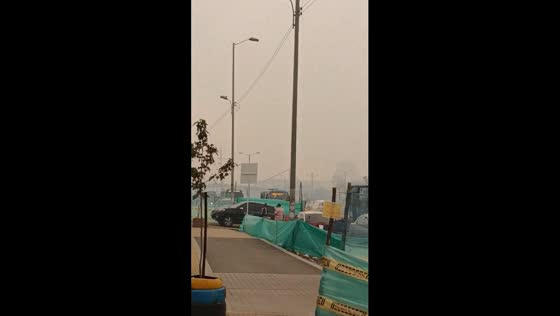 Concerning air quality: smoke blankets Bogotá