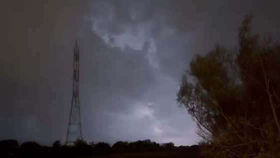 Intense approaching storm at Mitchell Park, Brookfield, USA