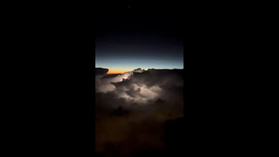 Lightning illuminates massive thunderstorm in Madrid, Spain