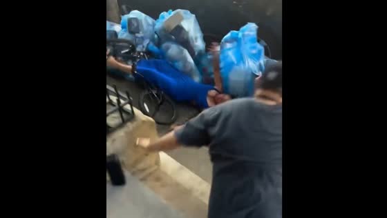 Bicyclist crashes nearby during dance practice
