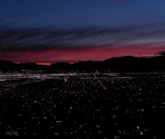 Timelapse of sunrise over Magna, Utah, USA