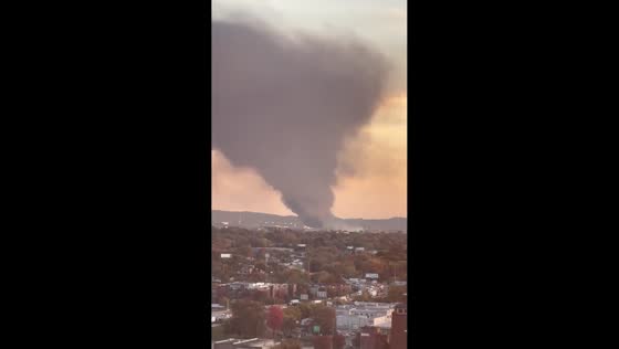 UPS cargo plane crash sparks massive fire in Louisville, Kentucky, USA