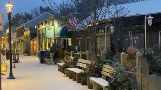 Winter wonderland: Ogunquit, Maine blanketed in snowfall