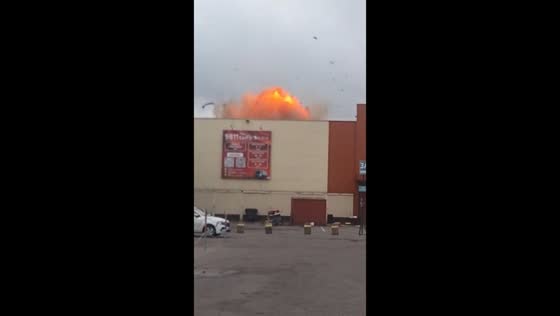 Drone crashes near Sadovod shopping center during air attack in Moscow, Russia