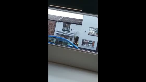 Worker falls from ladder in Stockport, UK