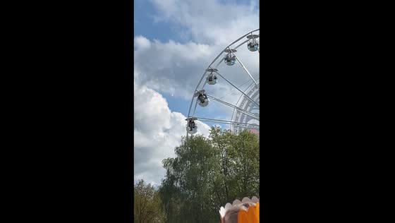 Swinging fun: Ferris wheel thrills in Zwolle, Netherlands