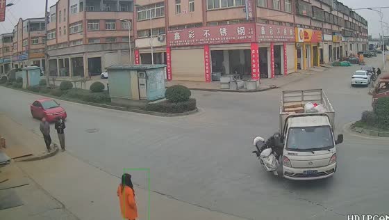 Motorbike rider crashes into truck in Chongqing, China