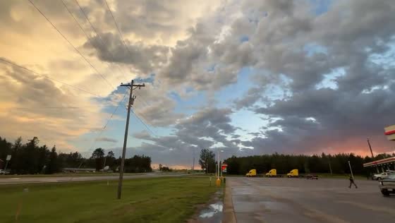Stunning sunset in Carlton, MN