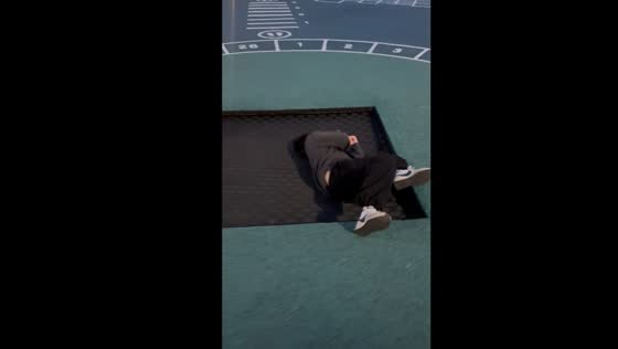 Backflip attempt ends in painful landing: Cheonan, South Korea